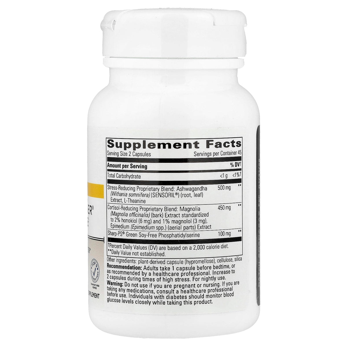 Integrative Therapeutics, Cortisol Manager®, Allergen Free, 90 Capsules