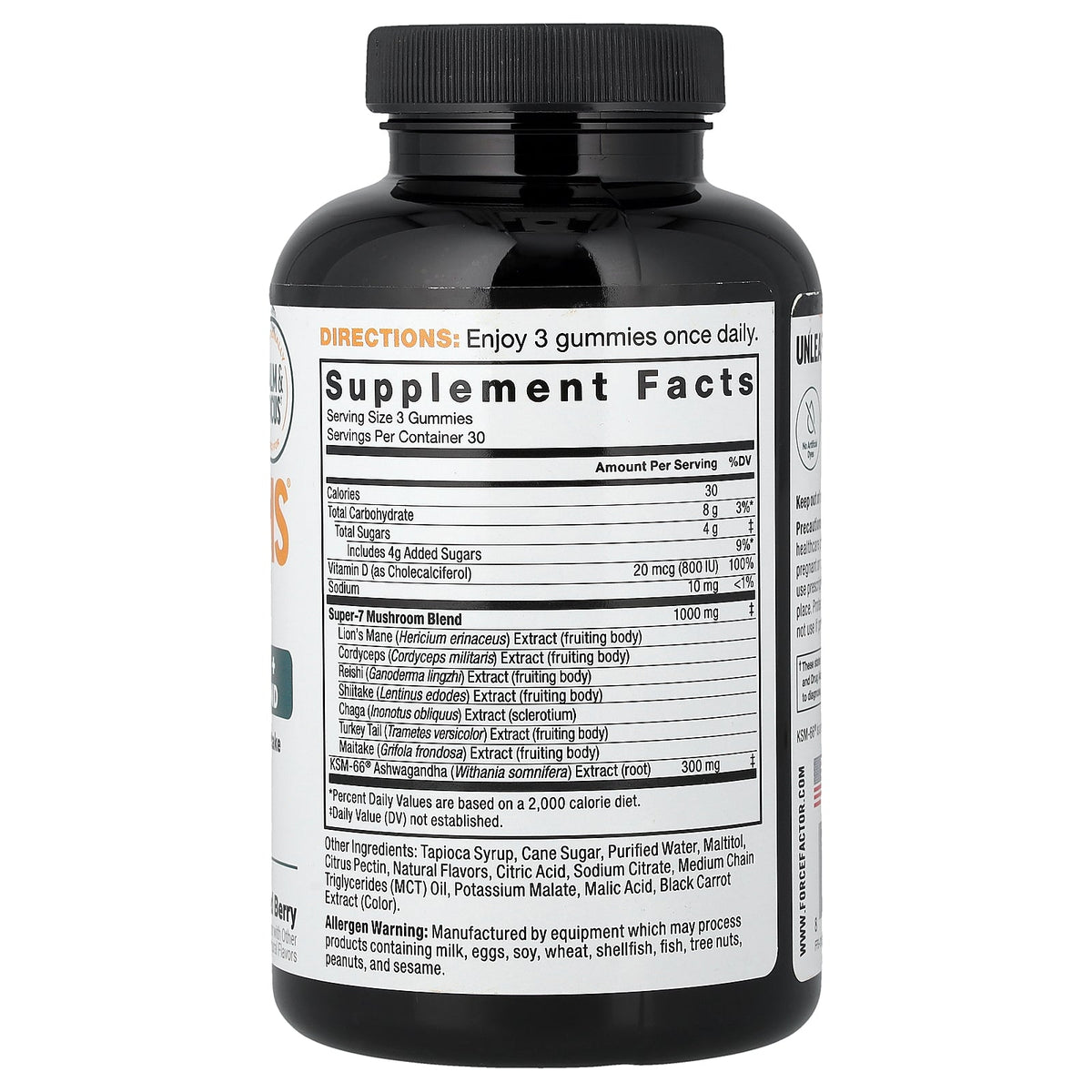 Force Factor, Modern Mushrooms® Gummies, Mixed Berry, 90 Gummies