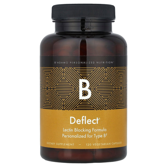 D'Adamo Personalized Nutrition, Deflect® B, Lectin Blocking Formula, 120 Vegetarian Capsules