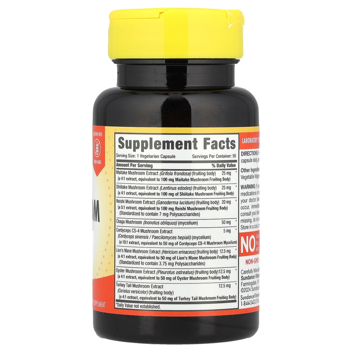 Sundance Vitamins, Power 8 Mushroom Complex, 50 Vegetarian Capsules