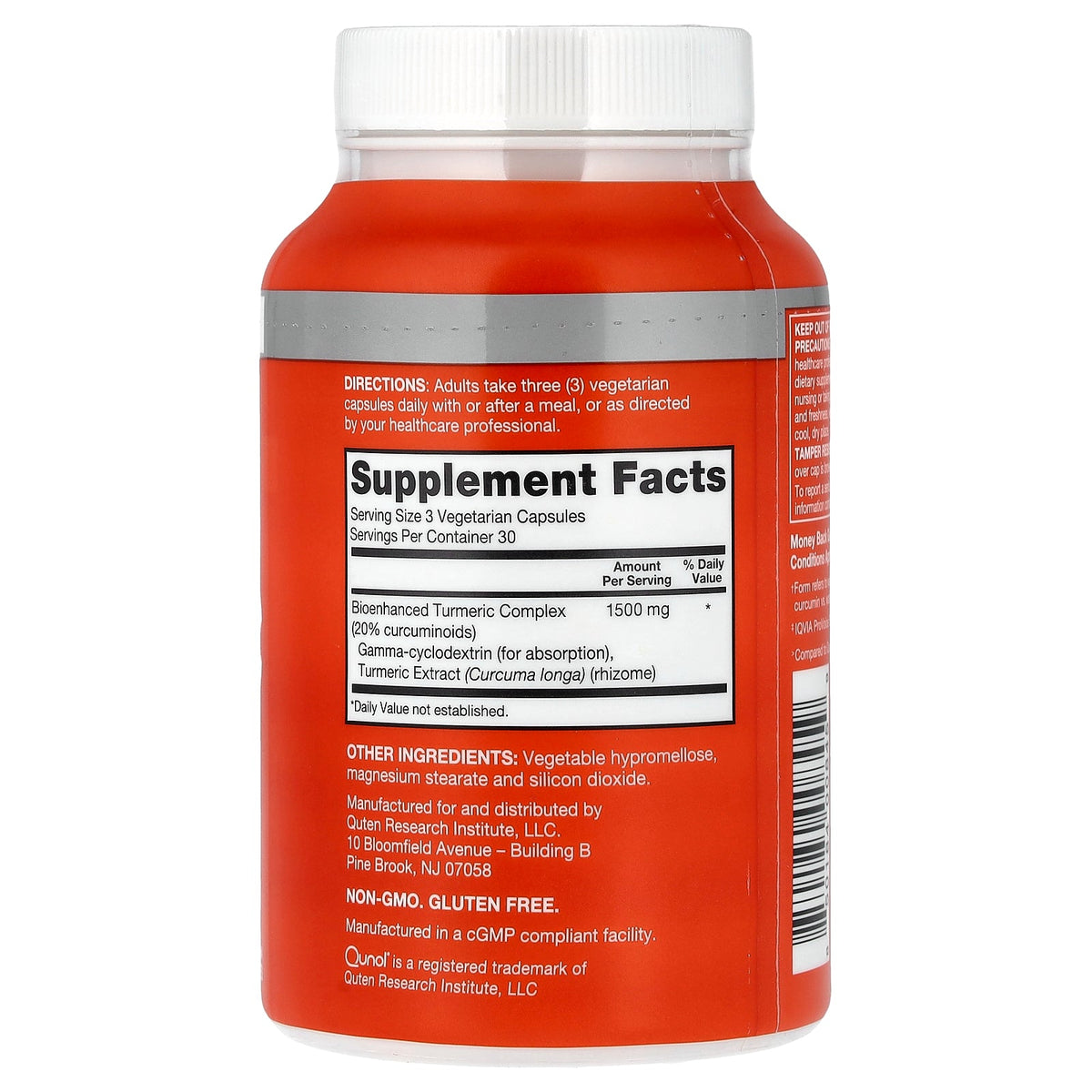 Qunol, Turmeric, Curcumin Complex, 90 Vegetarian Capsules (500 mg per Capsule)
