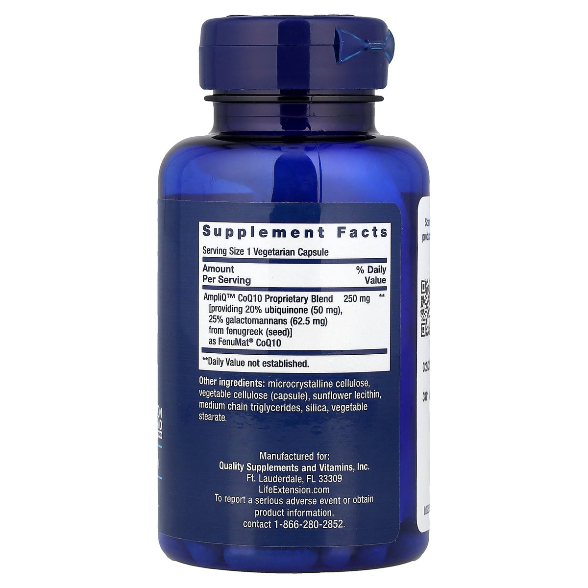 Life Extension, AmpliQ™ CoQ10, 50 mg, 60 Vegetarian Capsules
