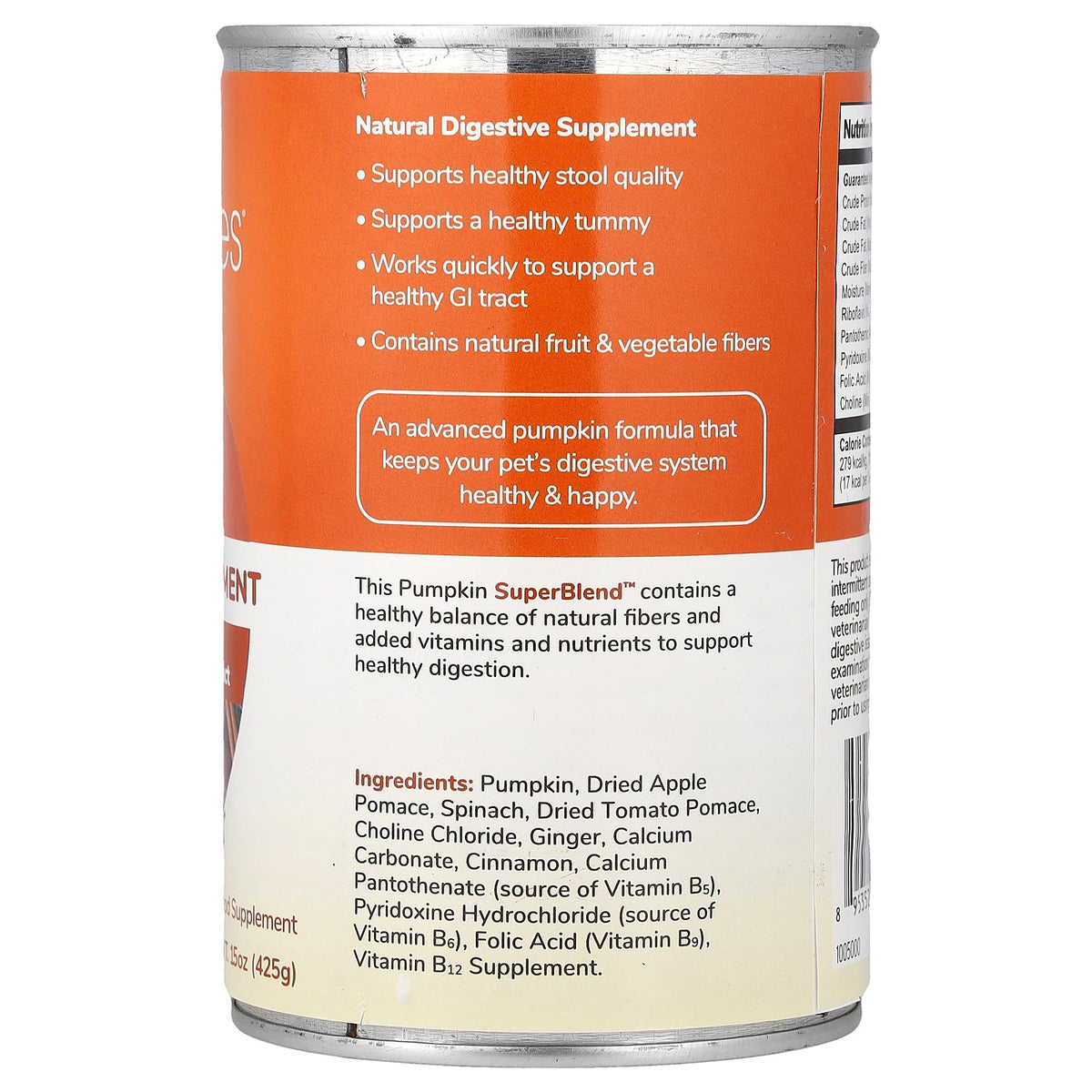 Fruitables, Digestive Supplement, For Dog & Cat, Pumpkin SuperBlend™, 15 oz (425 g)
