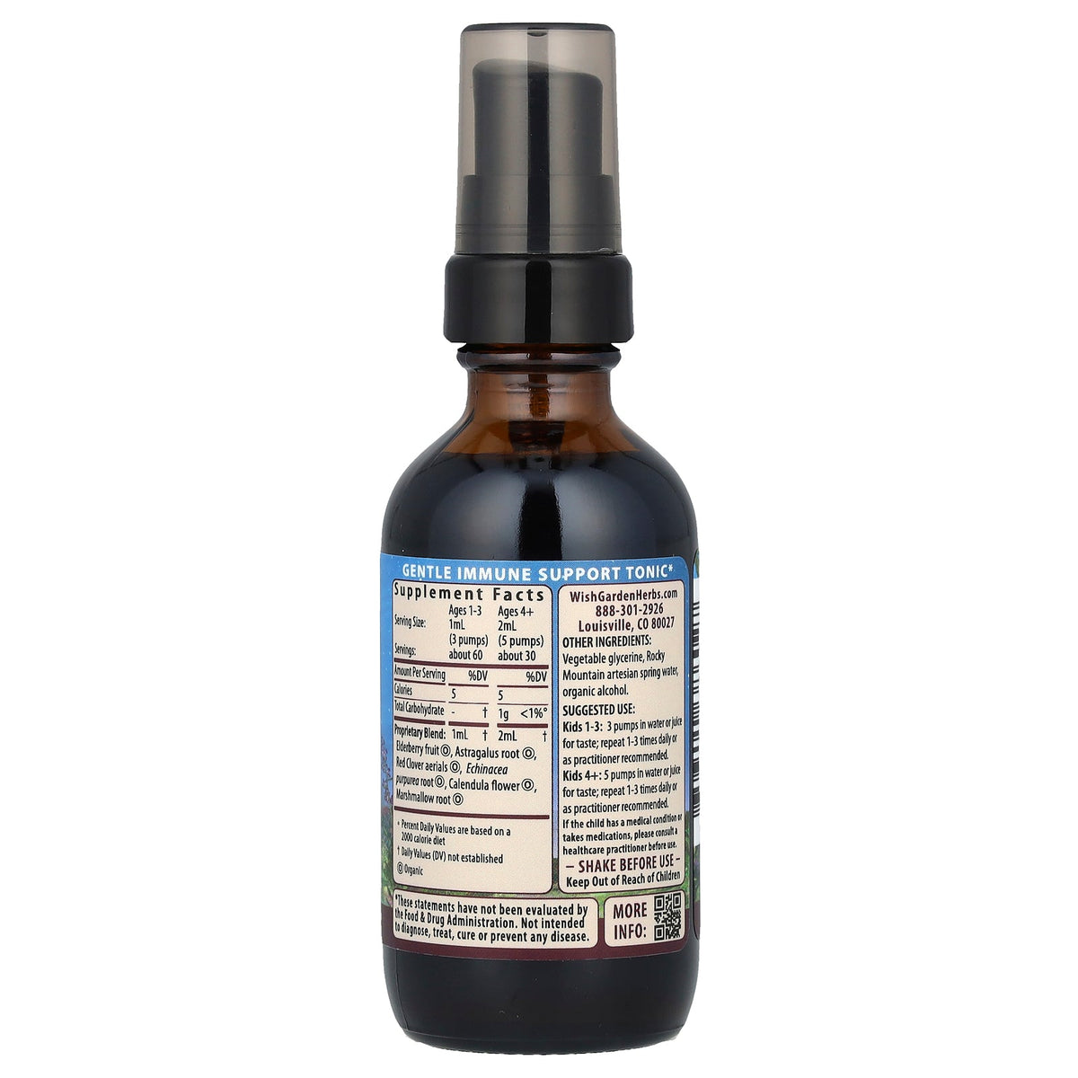 WishGarden Herbs, Kids, Daily™ Immune Builder, 2 fl oz (59 ml)