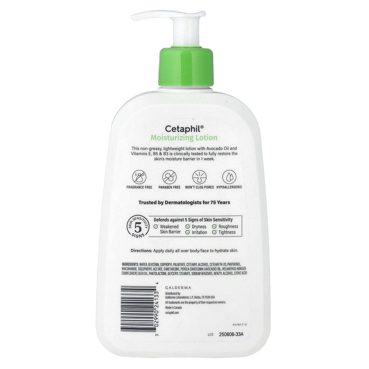 Cetaphil, Moisturizing Lotion, Normal to Dry Skin, Fragrance Free, 16 fl oz (473 ml)