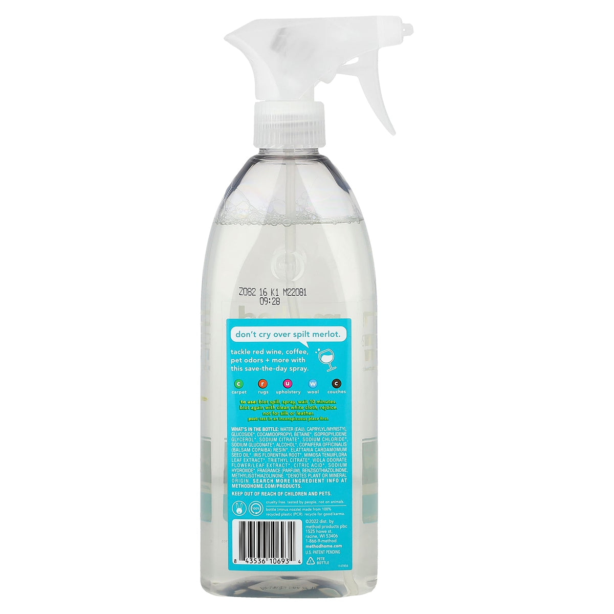 Method, Stain + Odor Treatment, Spearmint Sage, 20 fl oz (600 ml)