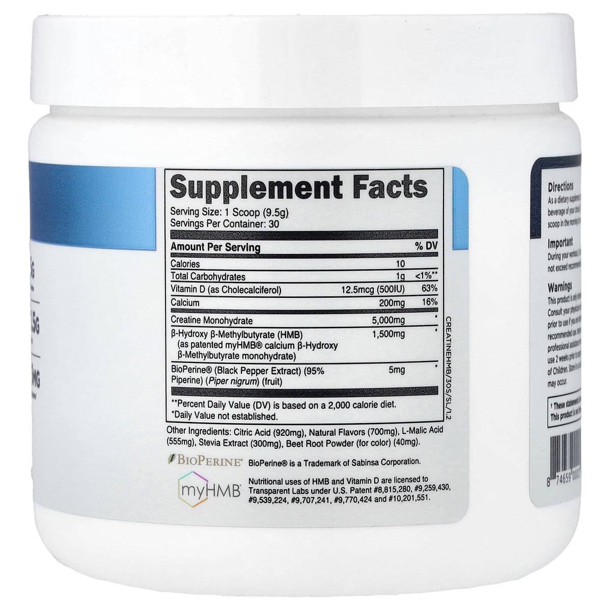 Transparent Labs, Strength Series, Creatine HMB, Strawberry Lemonade, 0.63 lb (285 g)