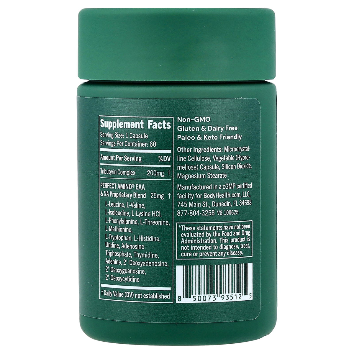 BodyHealth, Tributyrin, 60 Capsules