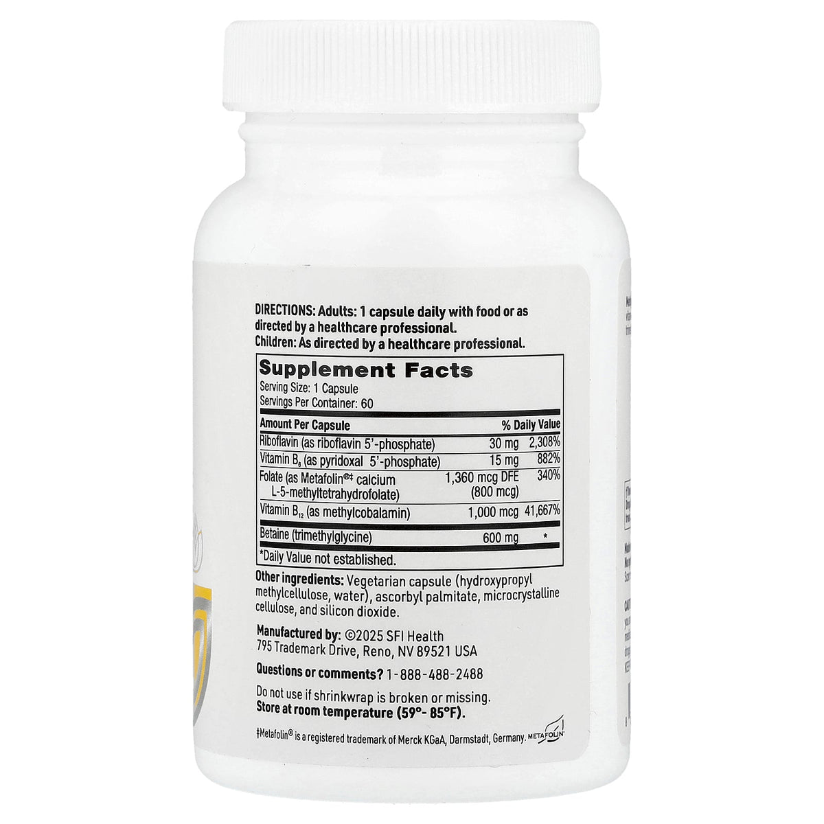 SFI Health, Methyl Balance™, 60 Capsules