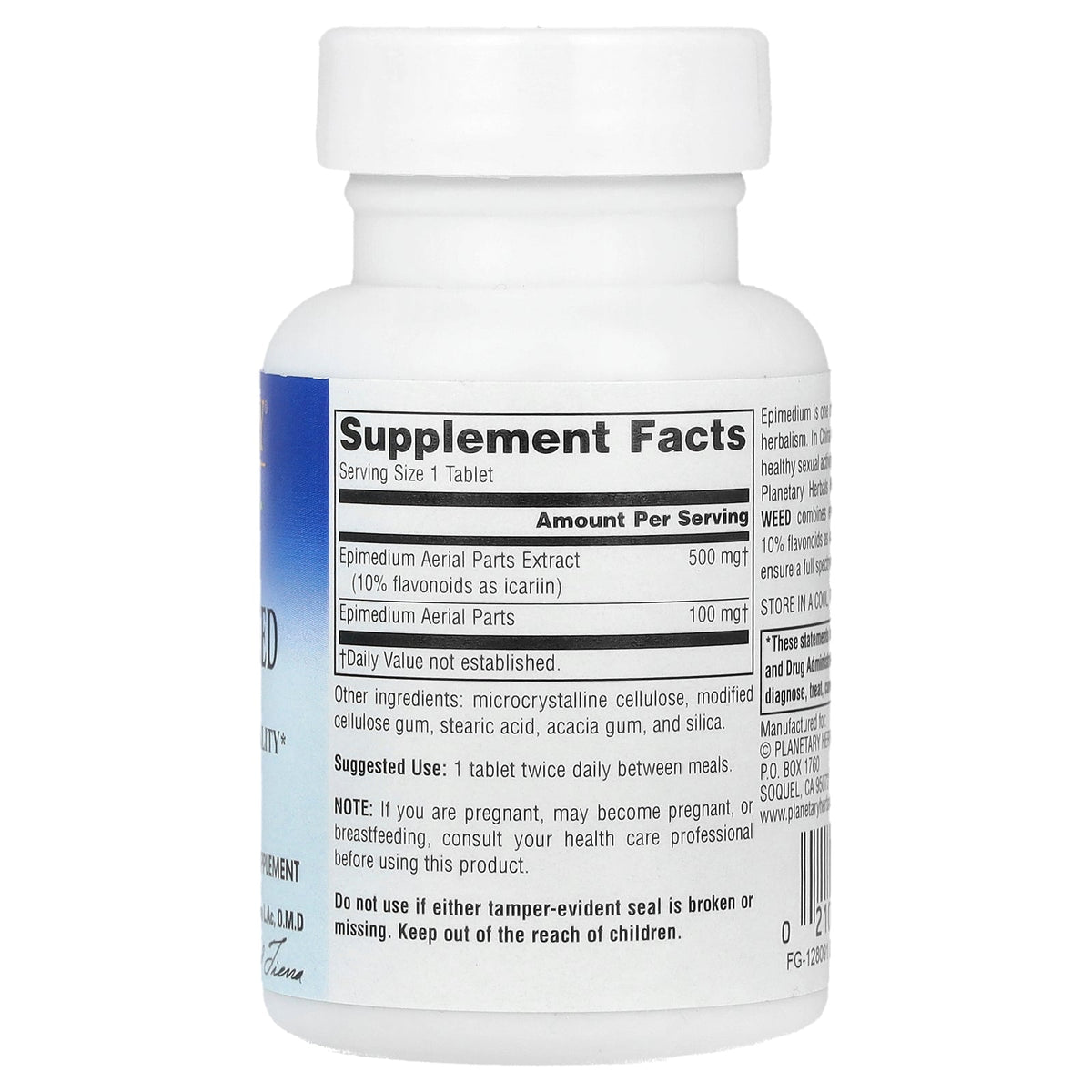 Planetary Herbals, Full Spectrum™ Horny Goat Weed, 45 Tablets