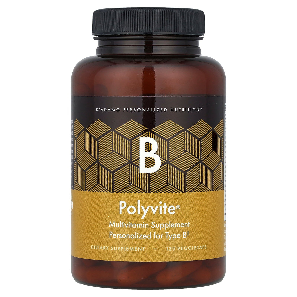 D'Adamo Personalized Nutrition, Polyvite® B, Multivitamin Supplement, 120 VeggieCaps