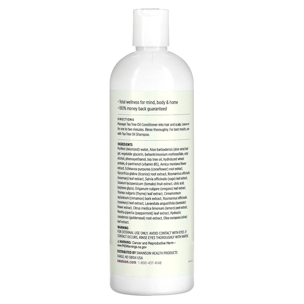 Swanson Vitamins, Tea Tree Oil Conditioner, 16 fl oz (473 ml)