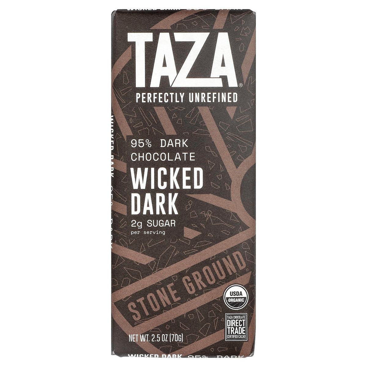 Taza Chocolate, 95% Dark Chocolate, Wicked Dark, 2.5 oz (70 g)