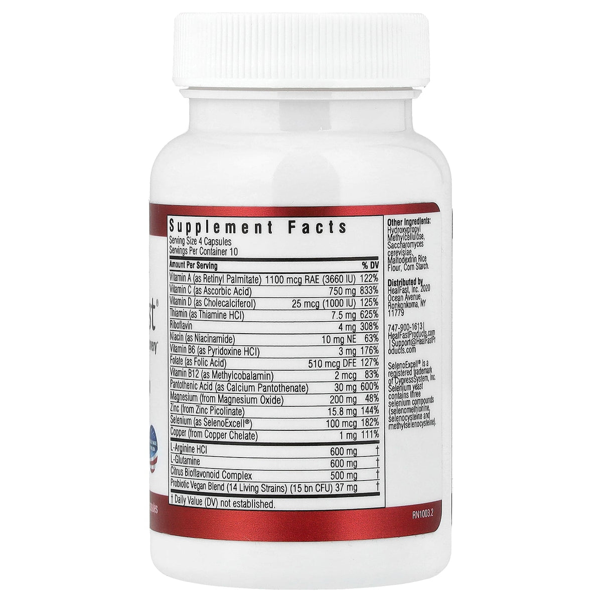 HealFast, Pre-Surgery Nutrition, 40 Plant Based Capsules