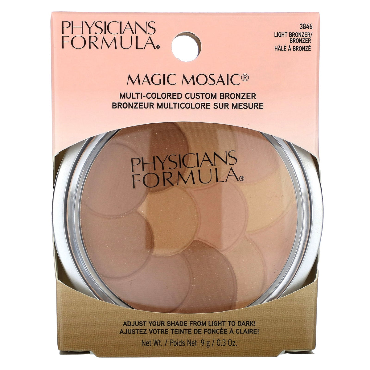 Physicians Formula, Magic Mosaic, Multi-Colored Custom Bronzer, 3846 Light Bronzer/Bronzer, 0.3 oz (9 g)