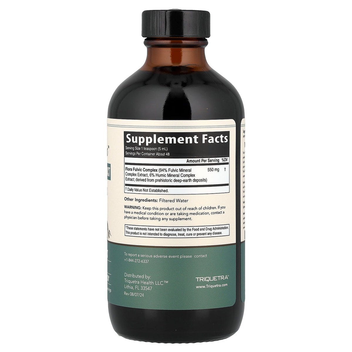 Triquetra, Flora Fulvic™, Fulvic + Humic Extract Mineral Complex, 8 fl oz