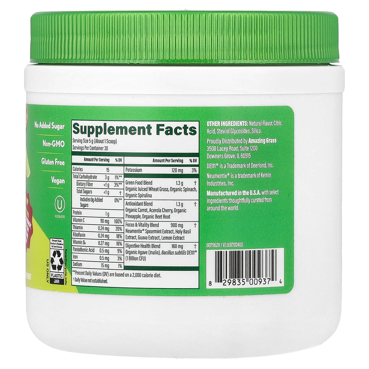 Amazing Grass, Sweet Greens, Tropical Lime, 5.29 oz (150 g)