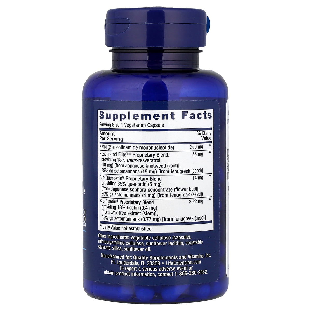 Life Extension, NMN, Optimized NAD+, 90 Vegetarian Capsules