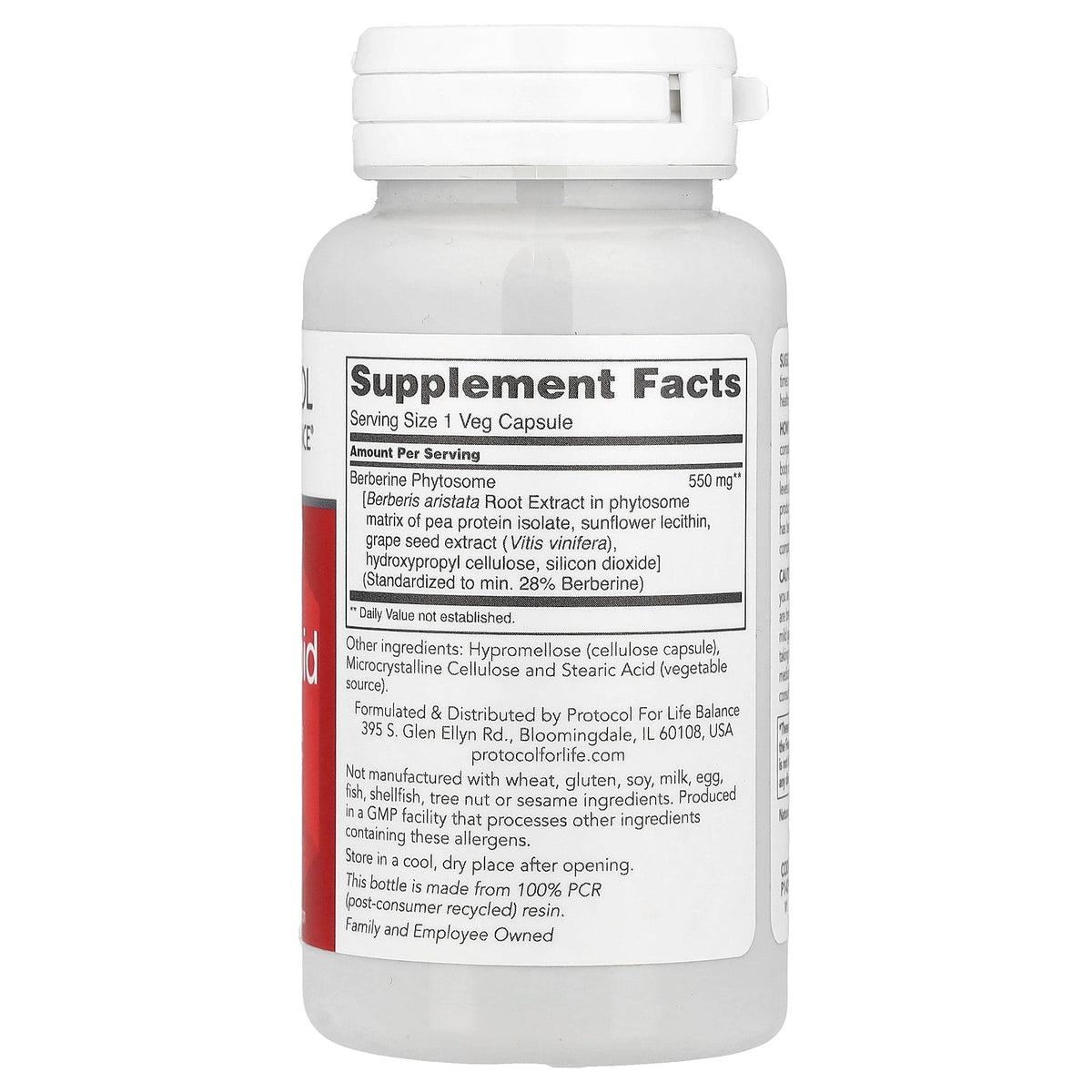 Protocol for Life Balance, Berberine Phospholipid, 60 Veg Capsules (550 mg per Capsule)