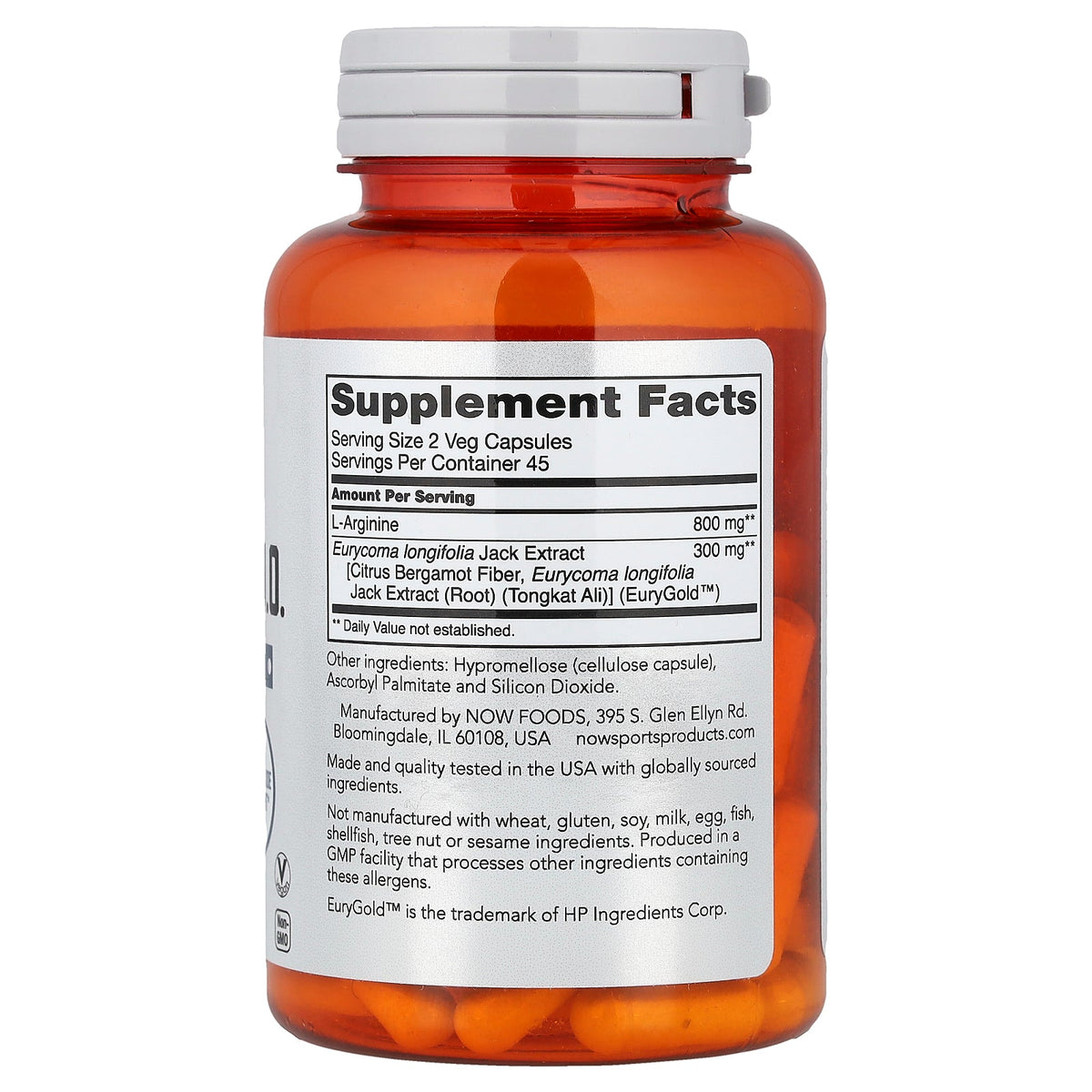 NOW Foods, Sports, Testojack® N.O., 90 Veg Capsules