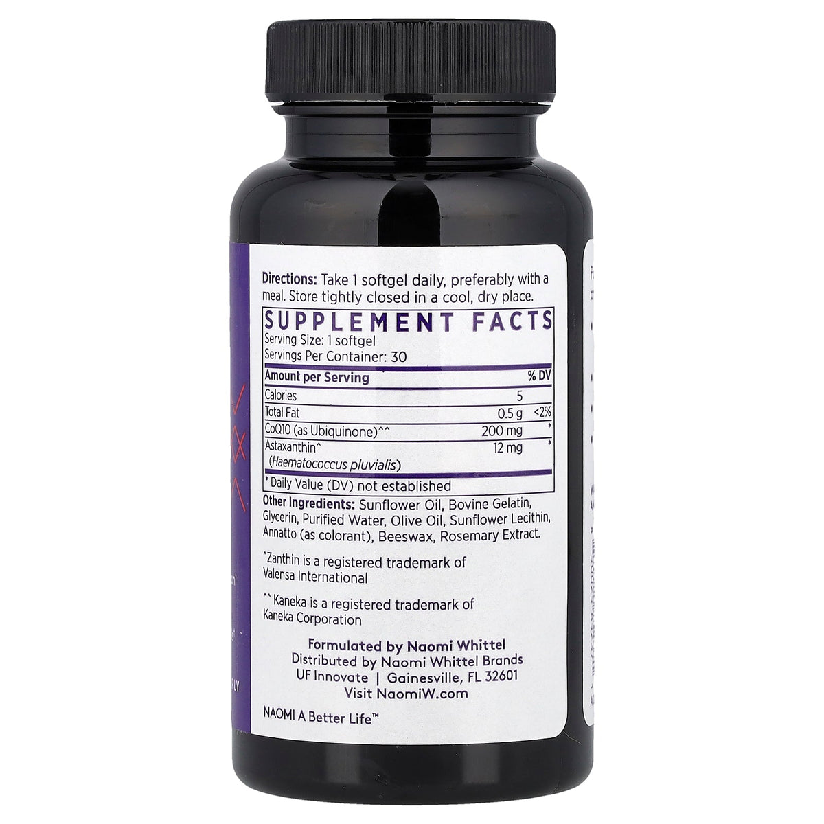 NAOMI, Astaxanthin + CoQ10, 30 Softgels