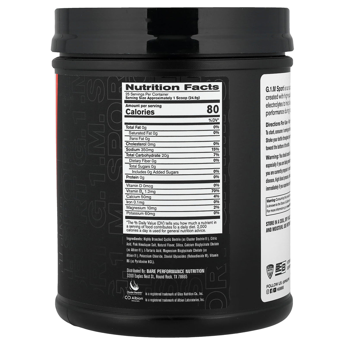 BPN, G.1.M Sport, Fruit Punch, 1 lb 6 oz (623 g)