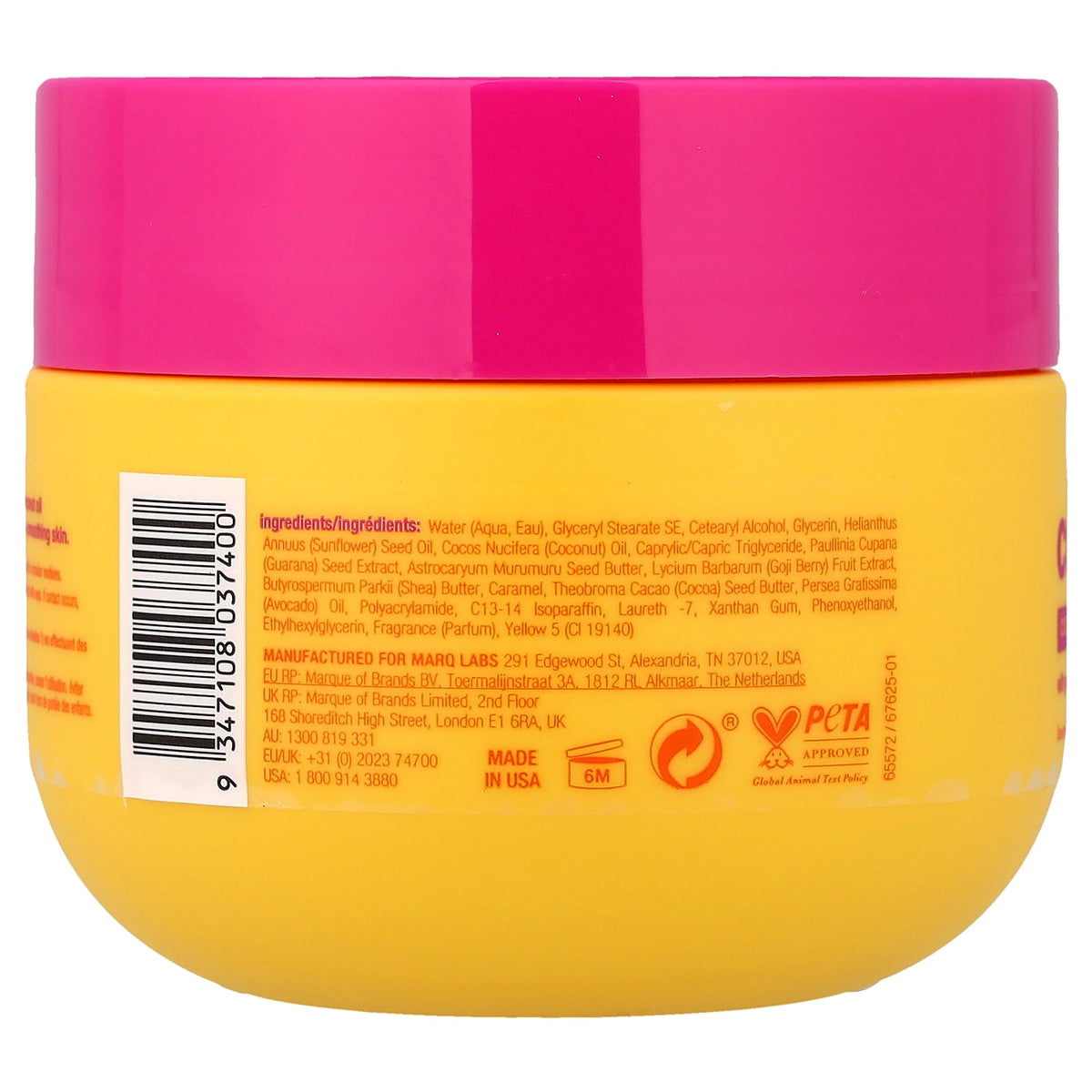 b.fresh, Cutie With A Booty, Moisturizing Booty + Body Butter, Coconut + Papaya, 8.5 fl oz (250 ml)