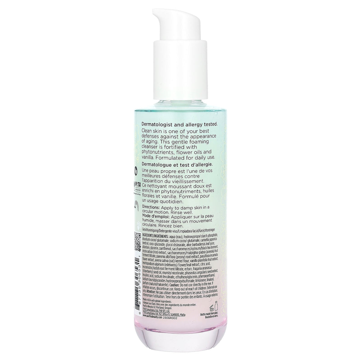 Pacifica, Future Youth, Foaming Cleansing Gel, Oat & Flower Milk, 4.7 fl oz (140 ml)