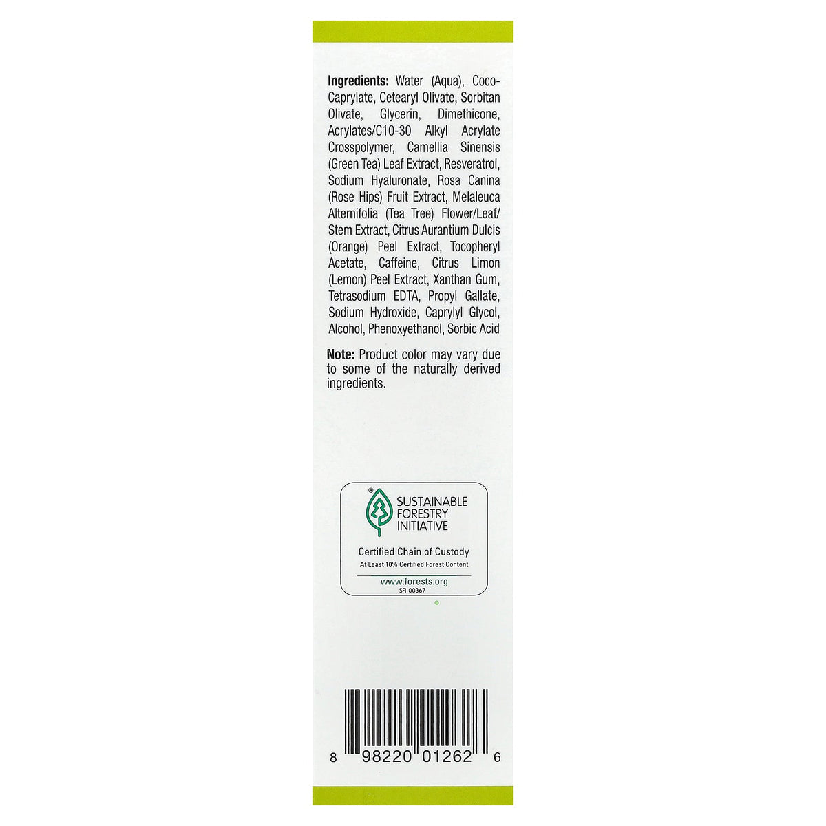 Mild By Nature, Camellia Care®, Green Tea Facial Cream, 1.7 fl oz (50 ml)