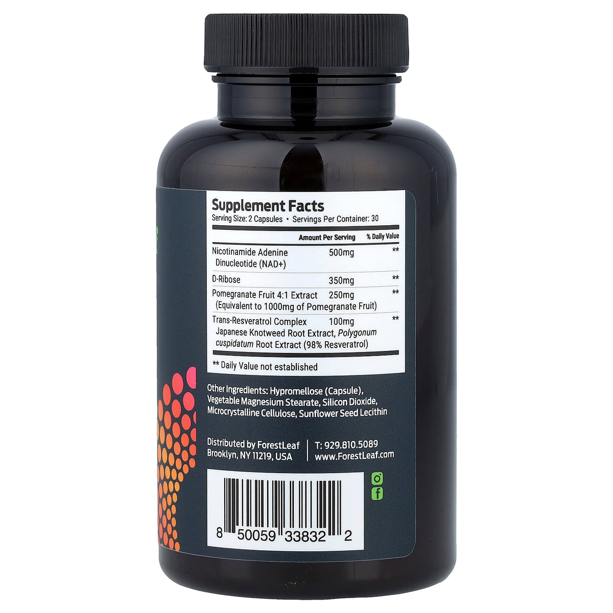 Forest Leaf, Liposomal NAD+, 60 Vegetable Capsules