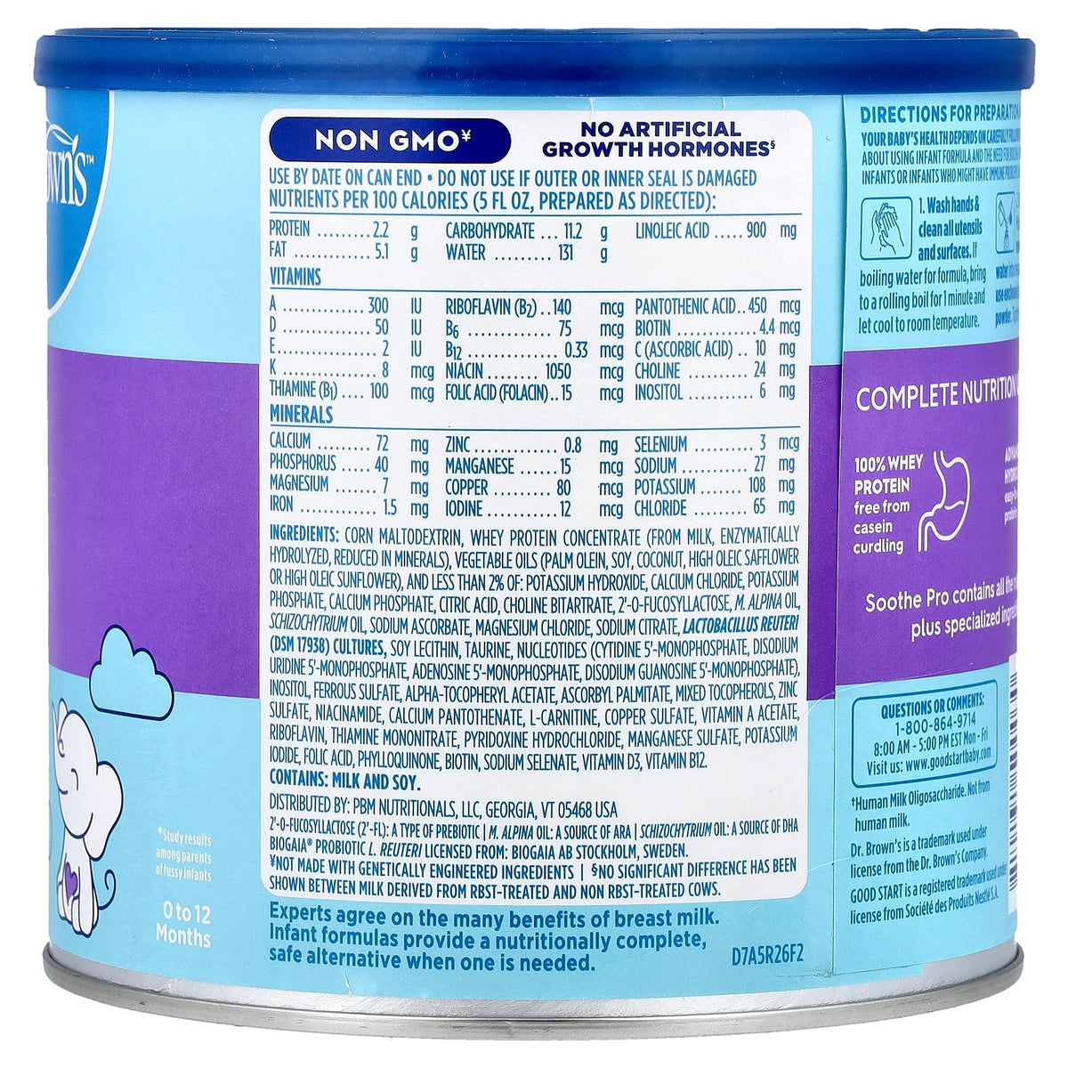 Good Start, Soothe Pro, Infant Formula, 0-12 Months, 19.4 oz (549 g)