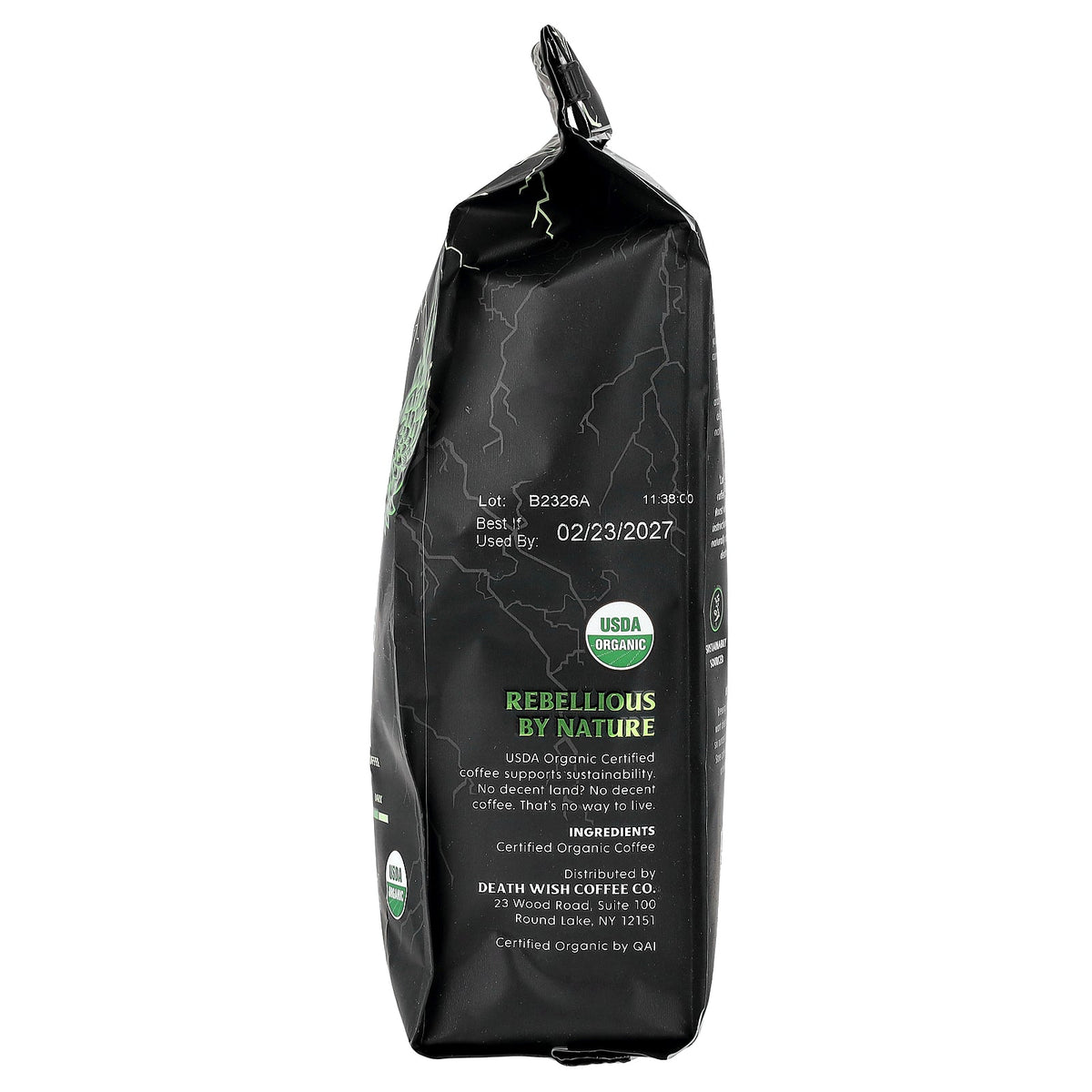 Death Wish Coffee, Power Surge Coffee, Ground, Medium Dark, Higher Caffeine, 10 oz (283 g)