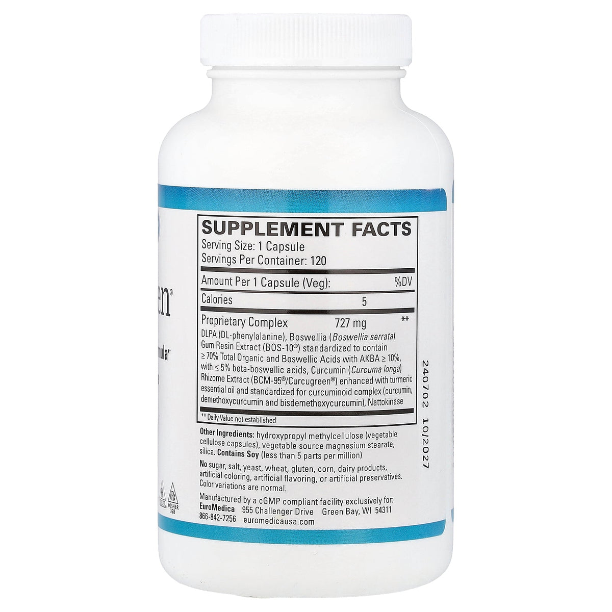 EuroMedica, Curaphen®, 120 Capsules
