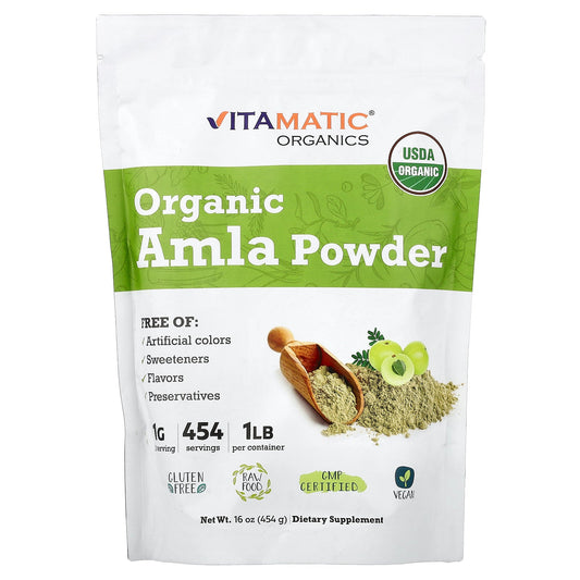 Vitamatic, Organic Amla Powder, 16 oz (454 g)