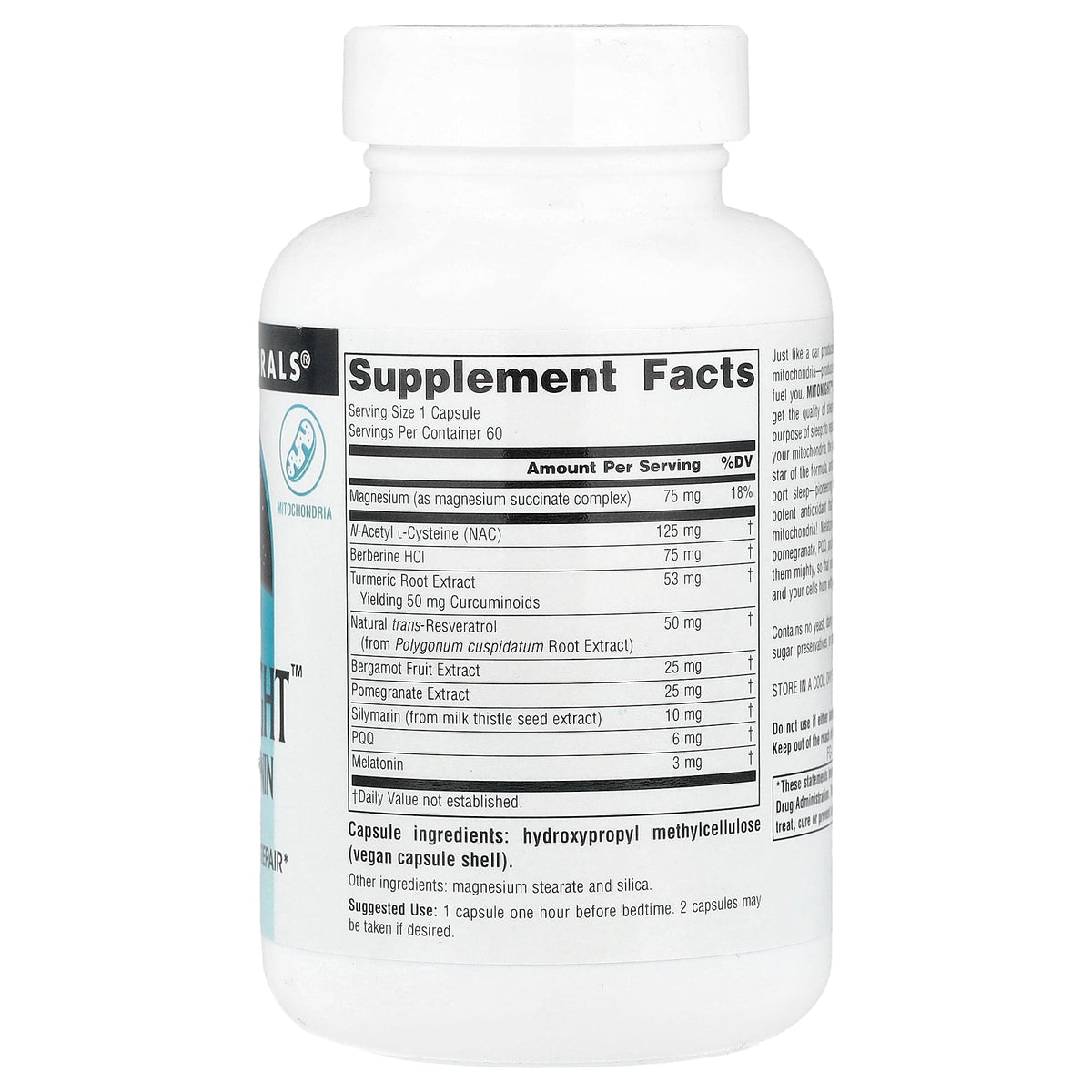 Source Naturals, MitoNight™ With Melatonin, 60 Capsules