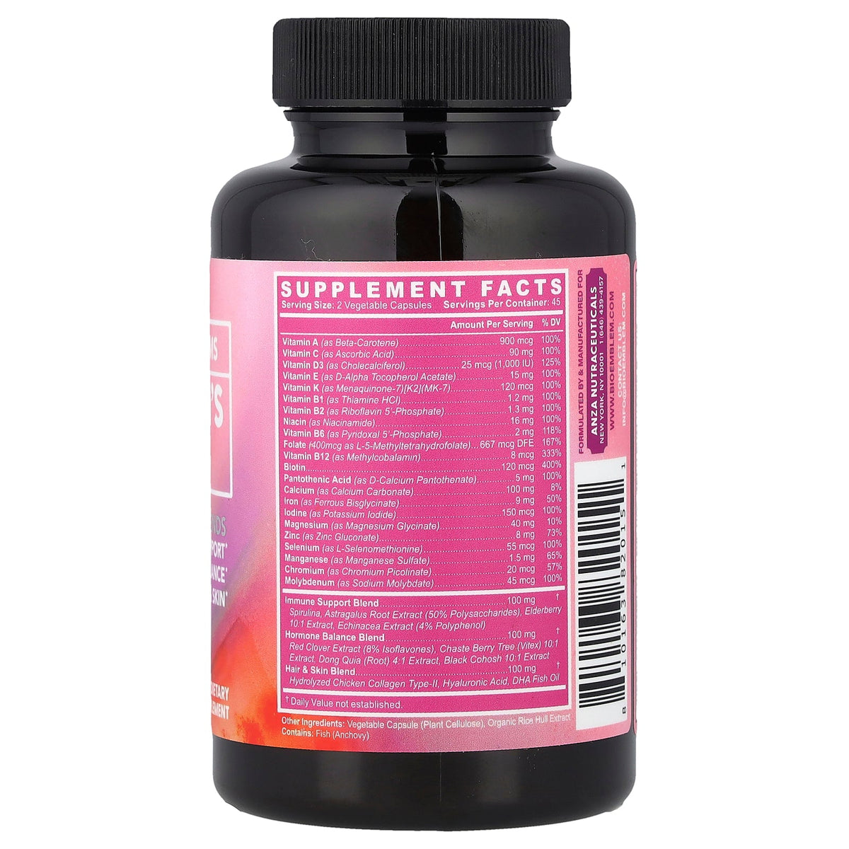 BioEmblem, Women's Multi, 90 Veggie Caps