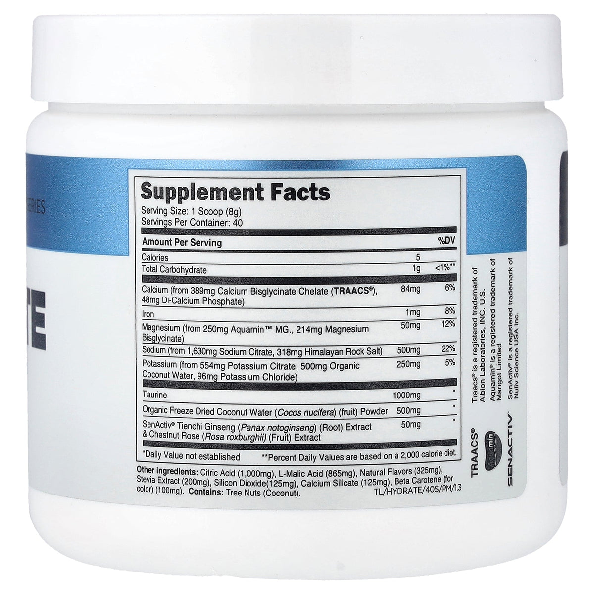 Transparent Labs, Core Series, Hydrate, Peach Mango, 0.71 lbs (320 g)