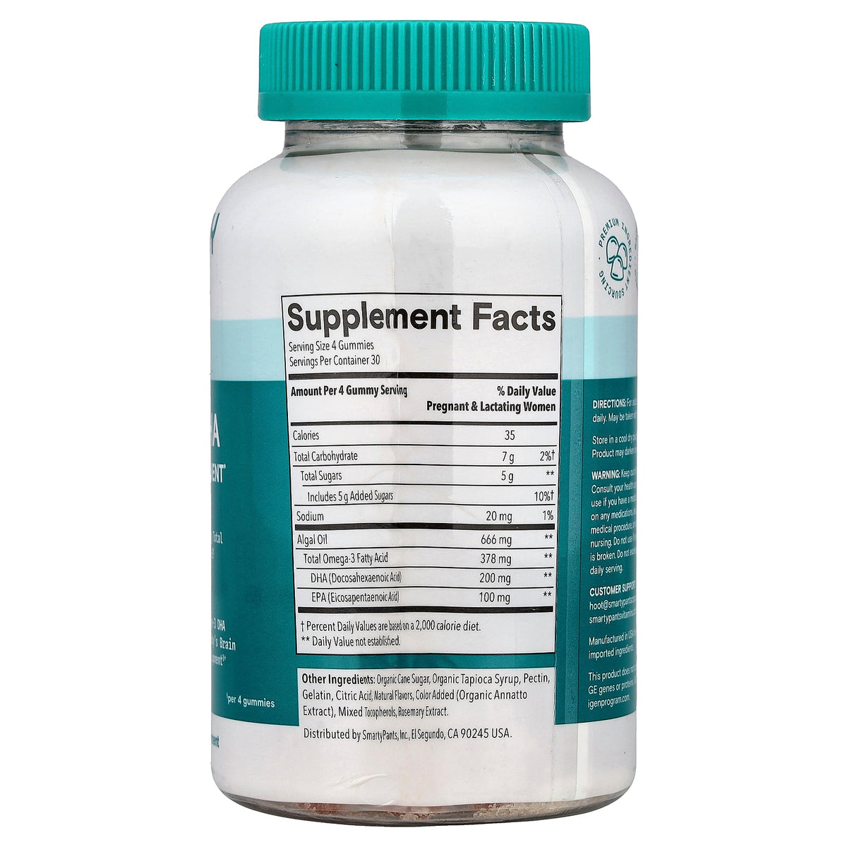 SmartyPants, Prenatal, Omega-3 DHA, Orange Lemon, 120 Gummies