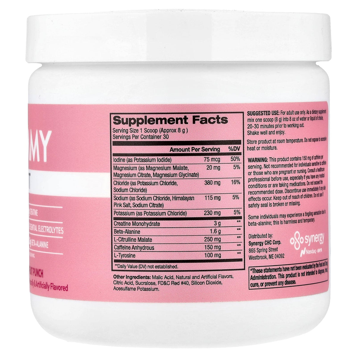 Flat Tummy, Pre-Workout, Fruit Punch, 8.47 oz (240 g)
