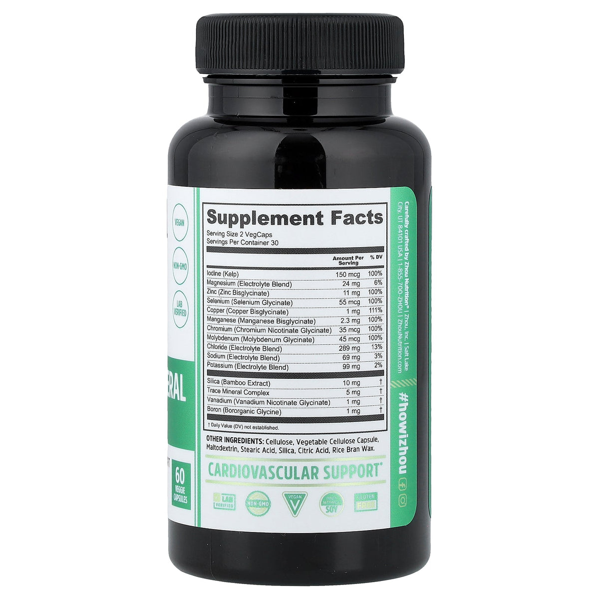 Zhou Nutrition, Essential Mineral Complex, 60 Veggie Capsules