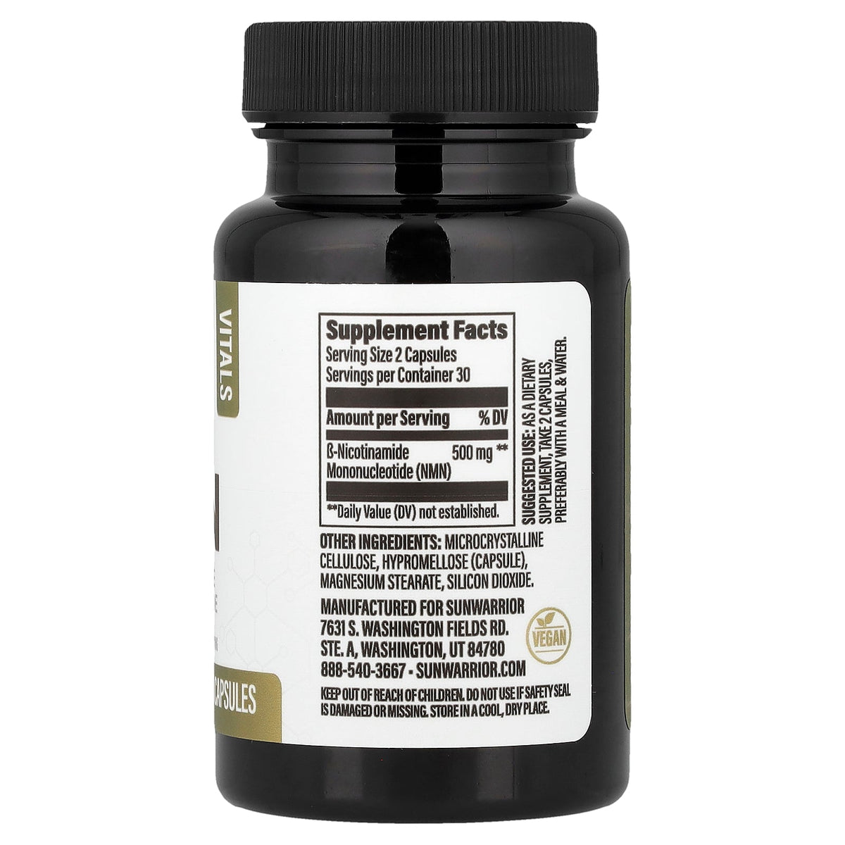 Sunwarrior, NMN, 60 Vegan Capsules (250 mg per Capsule)