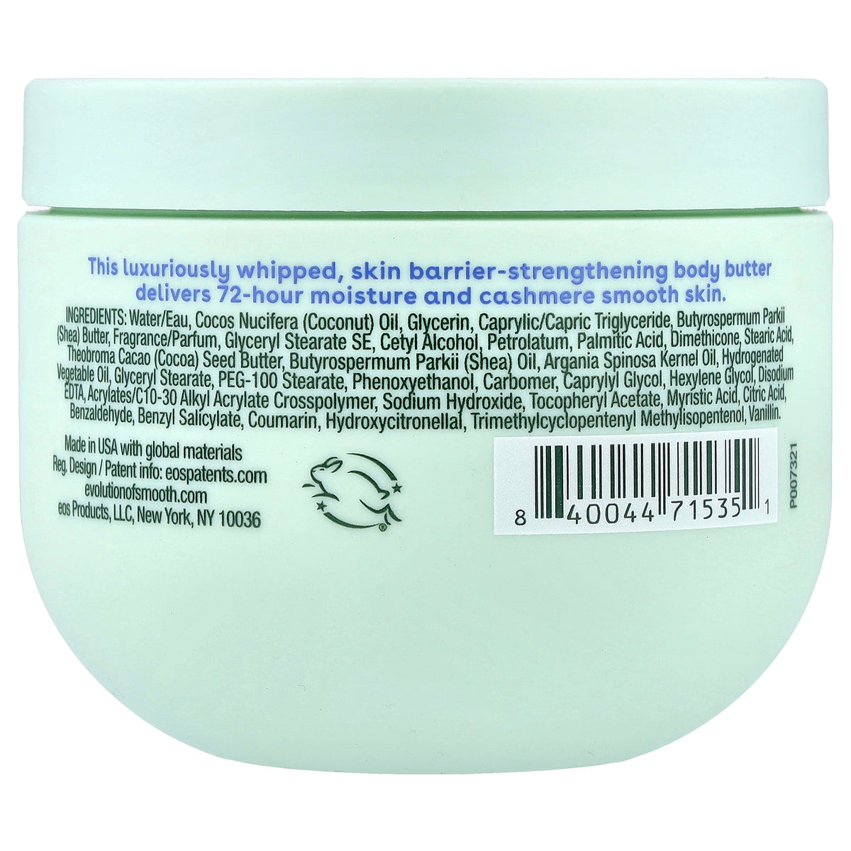 EOS, Shea Better™, Cashmere Whipped Oil Butter, Creme De Pistachio, 12 oz (340 g)