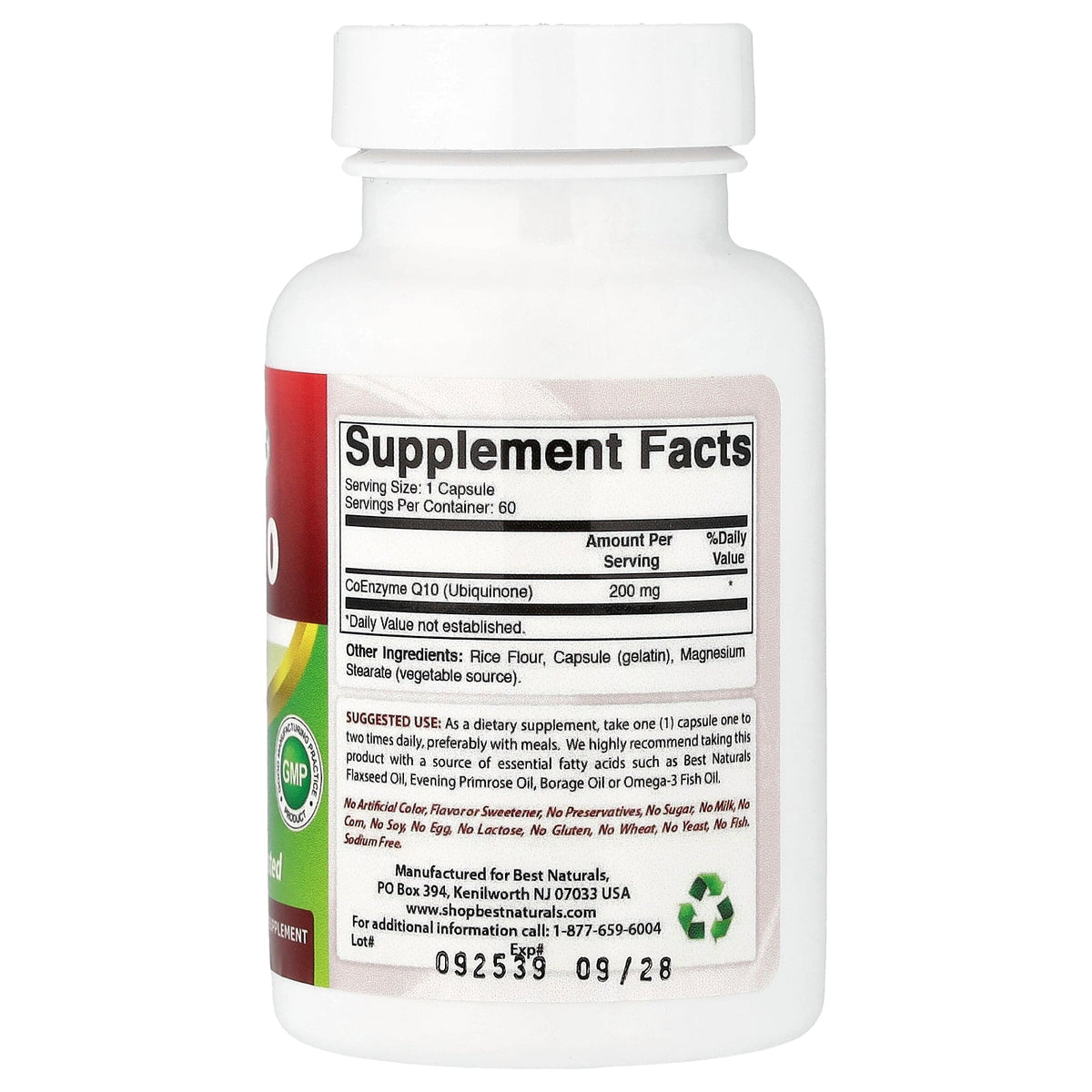 Best Naturals, CoQ10, 200 mg, 60 Capsules