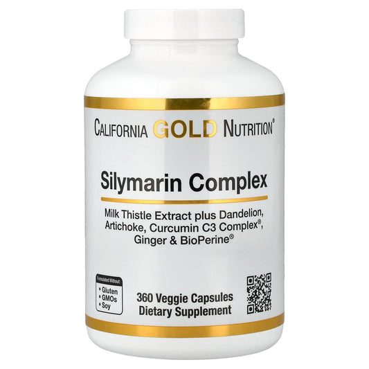 California Gold Nutrition, Silymarin Complex, 360 Veggie Capsules