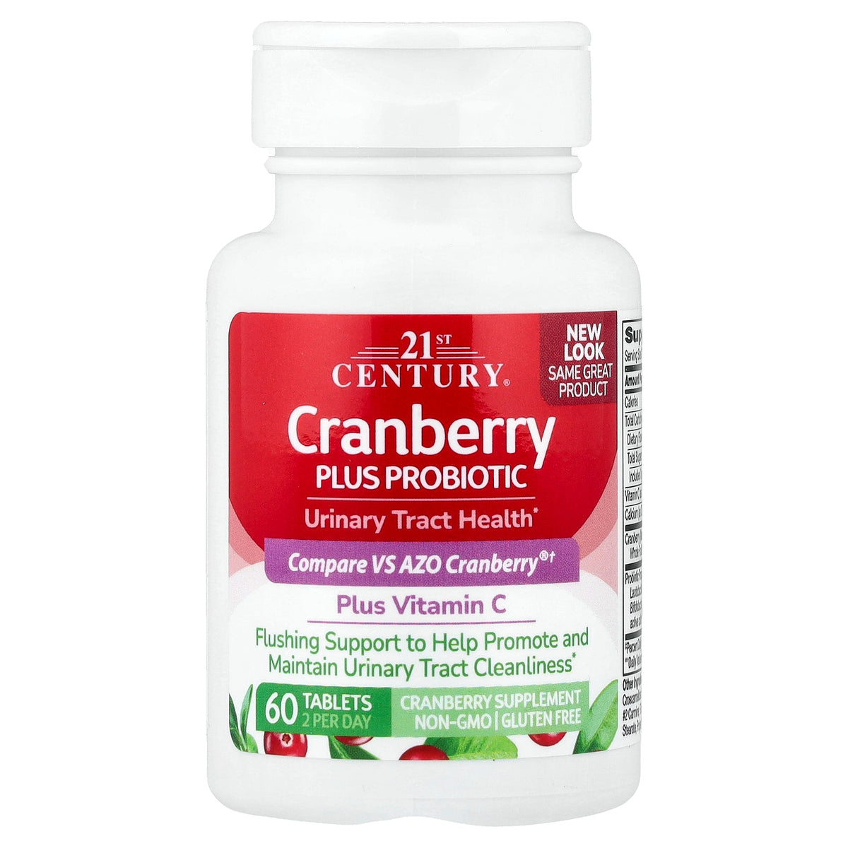 21st Century, Cranberry Plus Probiotic, 60 Tablets