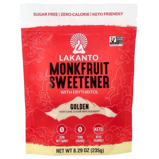 Lakanto, Monkfruit Sweetener With Erythritol, Golden, 8.29 oz (235 g)