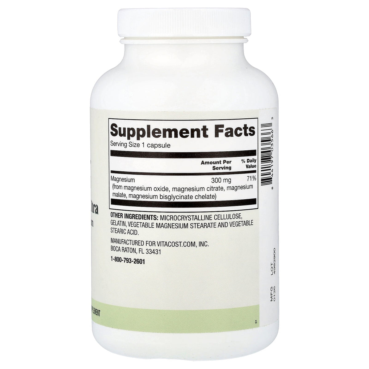 Vitacost, Everyday, Magnesium Ultra, 300 mg, 180 Capsules