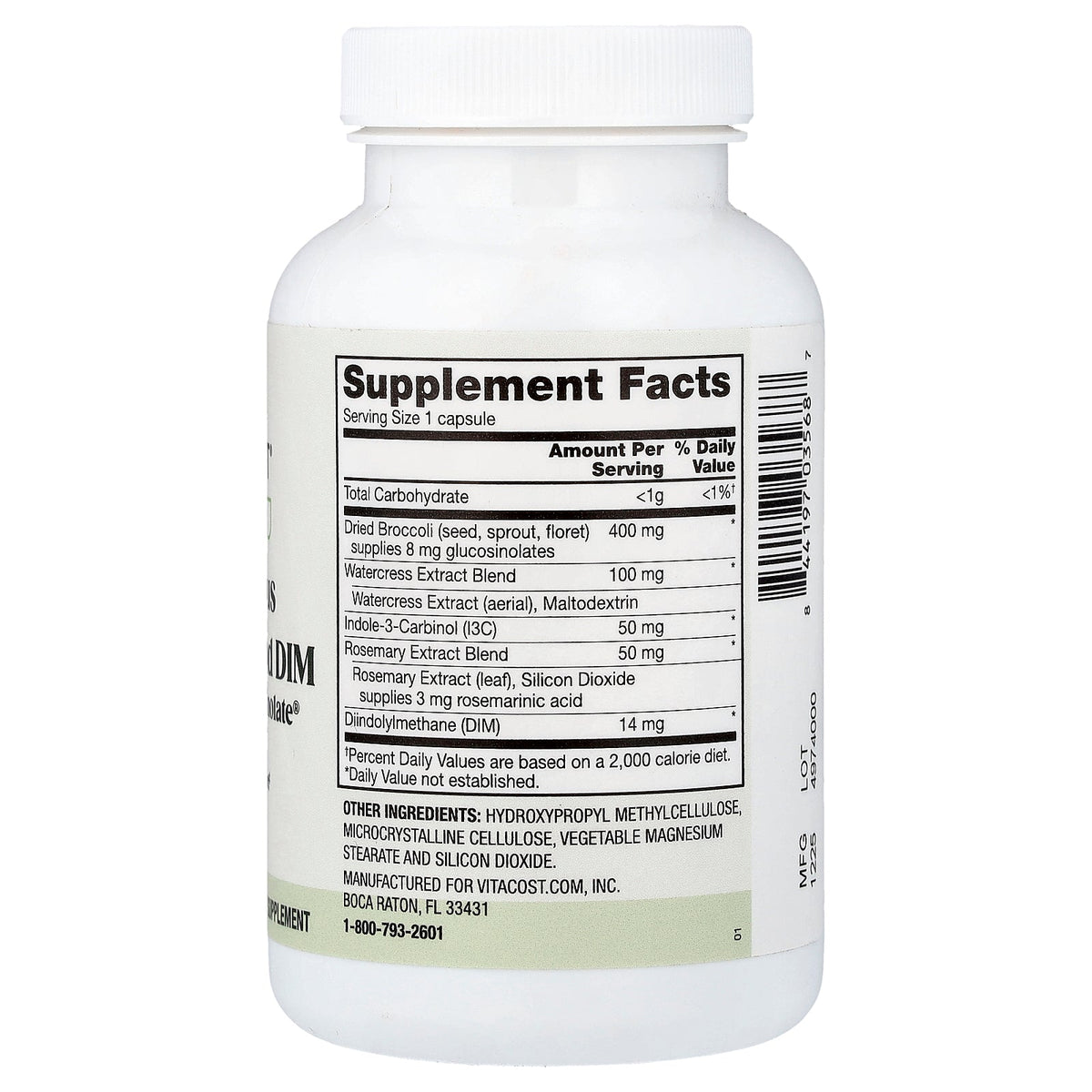 Vitacost, Everyday, Cruciferous Vegetable and DIM, 60 Capsules