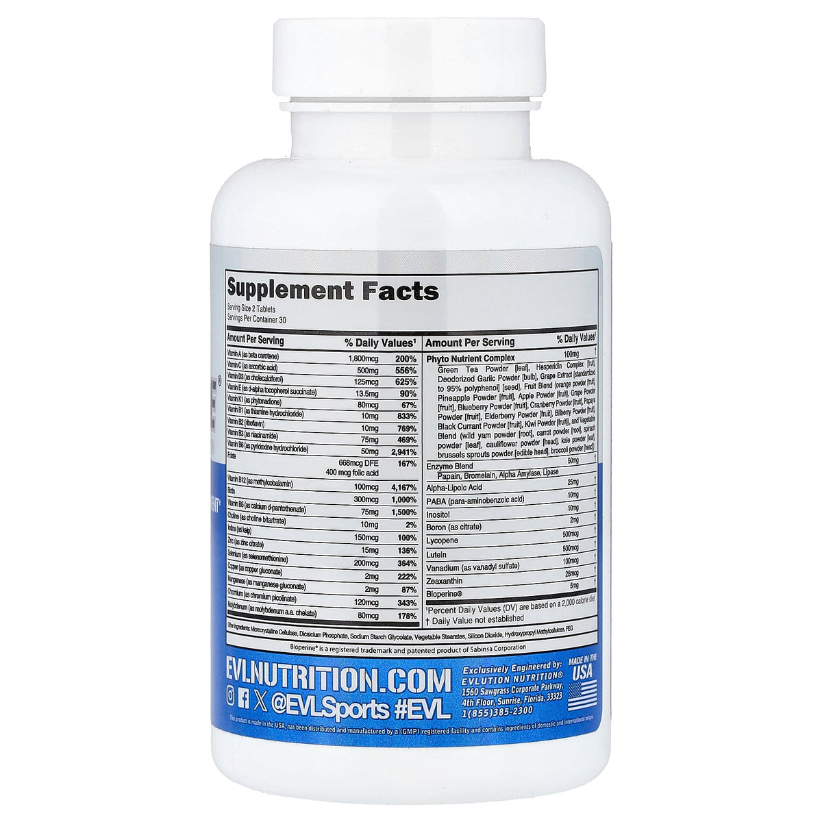 EVLution Nutrition, VitaMode®, High Performance Multivitamin, 60 Tablets