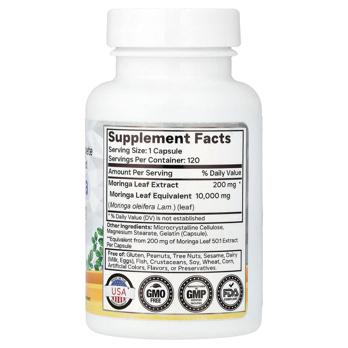 Nutritional Concepts, Moringa, 120 Capsules (200 mg per Capsule)